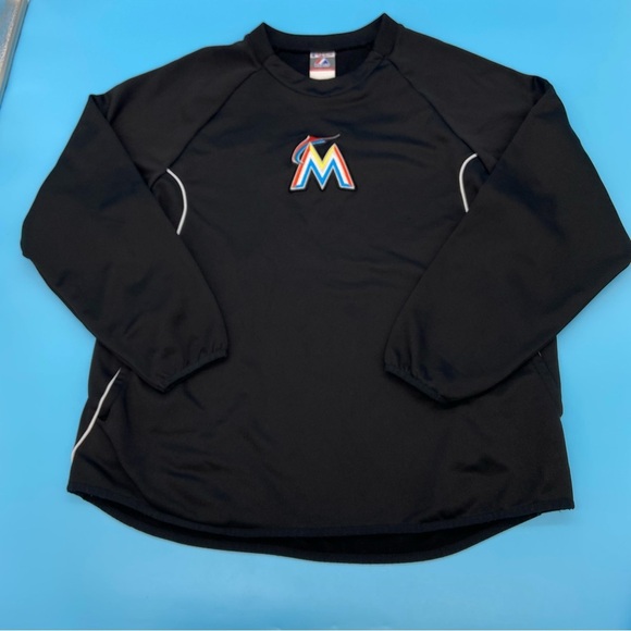 Majestic Other - Majestic Florida Marlins Thermal Base Black Size Large